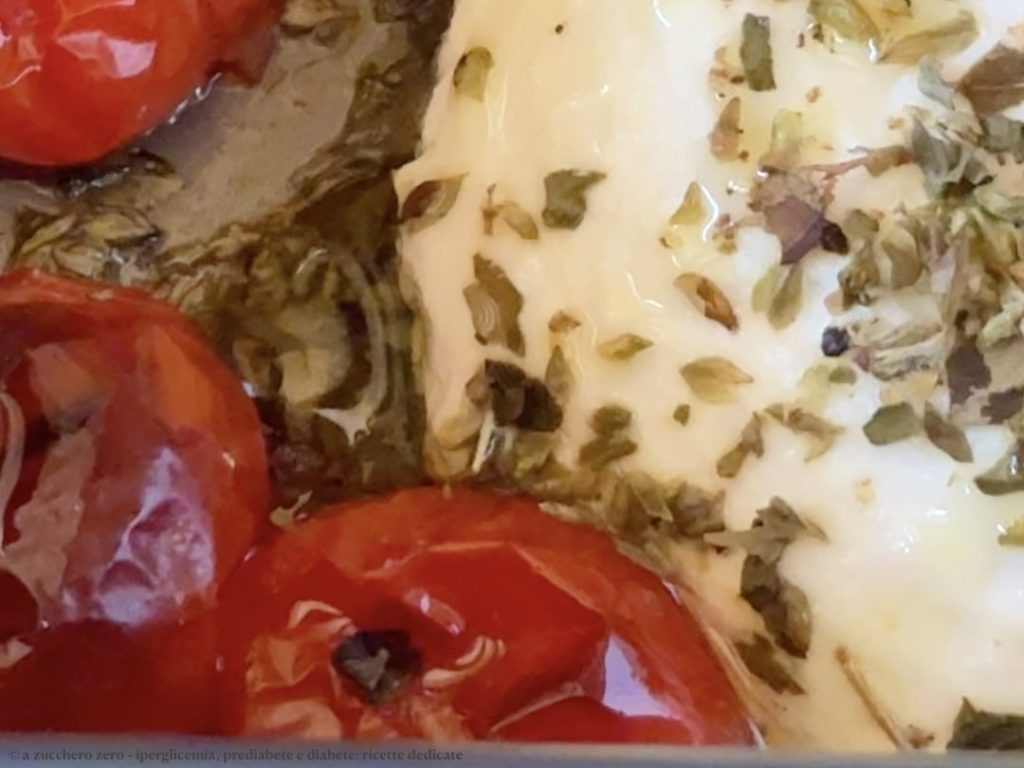 Baked Ricotta and Cherry Tomatoes Light