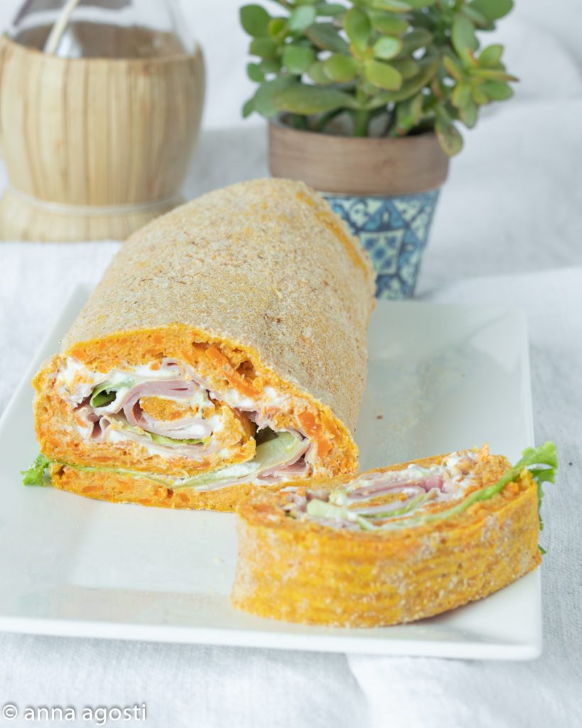 Baked Stuffed Carrot Roll