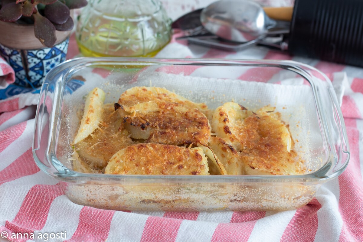BAKED FENNEL IN MILK GRATIN
