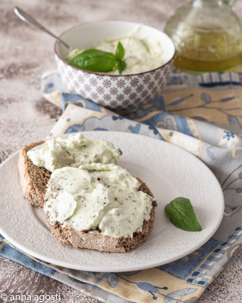 Basil Mousse and Salted Cream