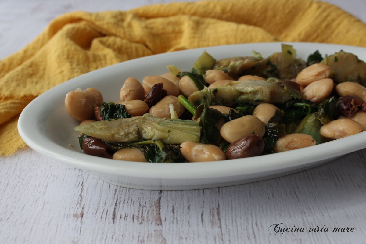 Bean and Baby Spinach Salad