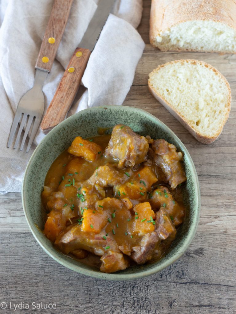 beef stew with pumpkin