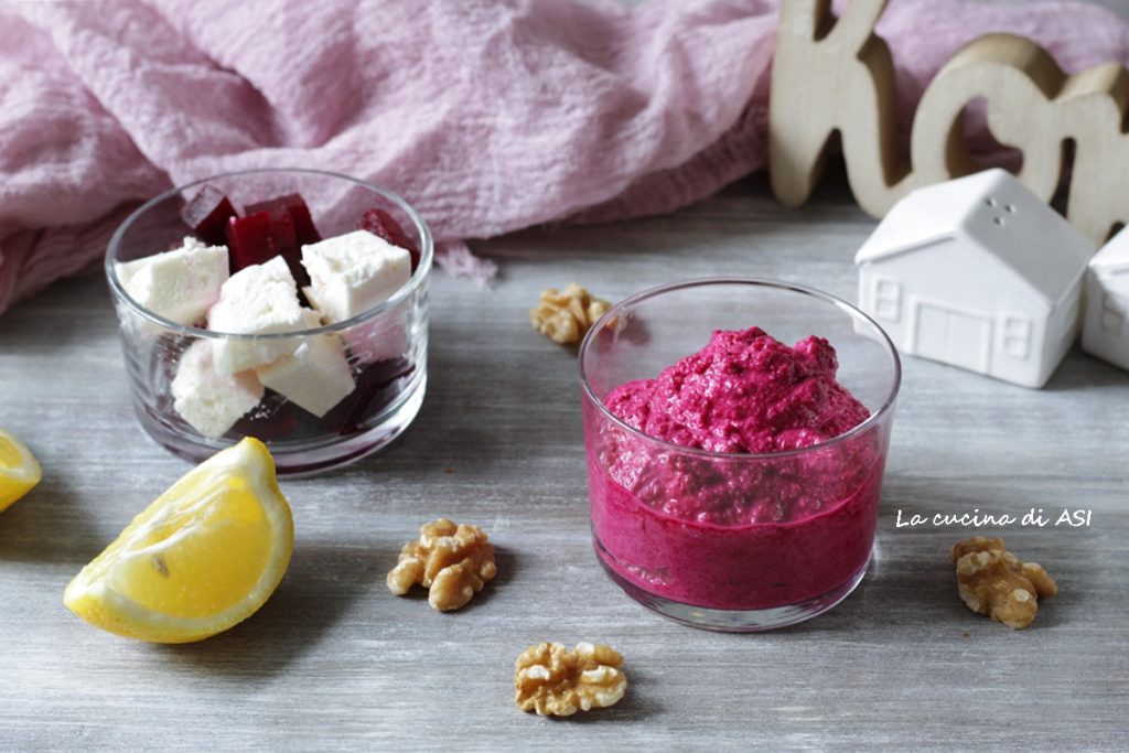 Beet feta walnut pesto