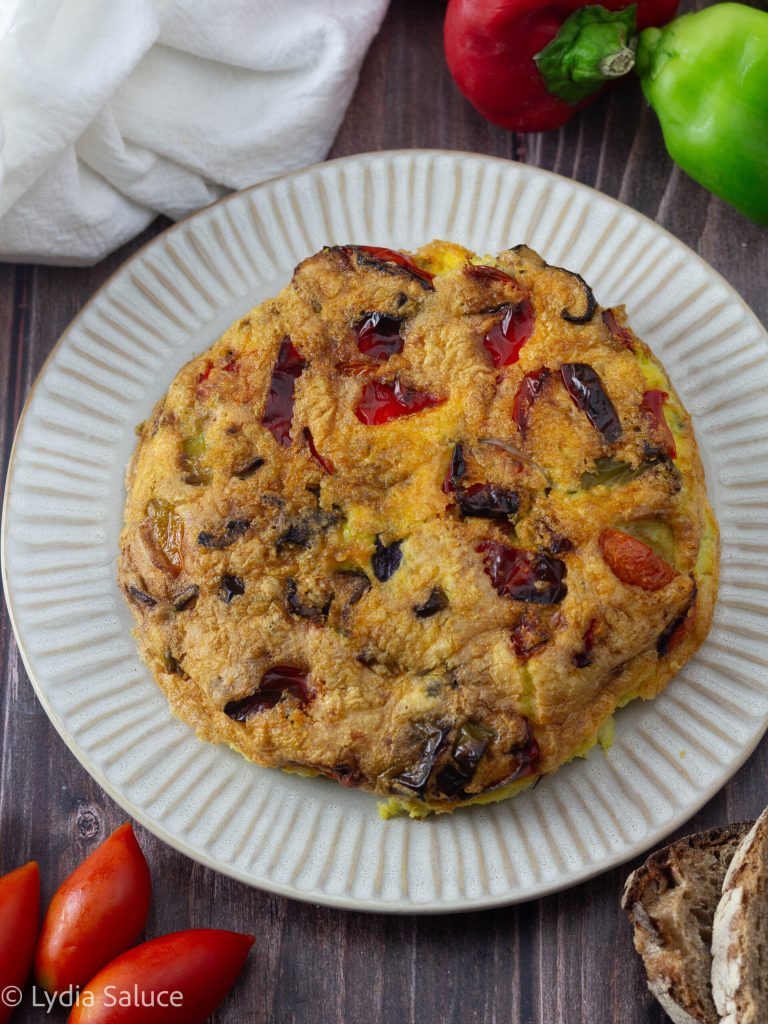 Bell Pepper Omelette in Air Fryer