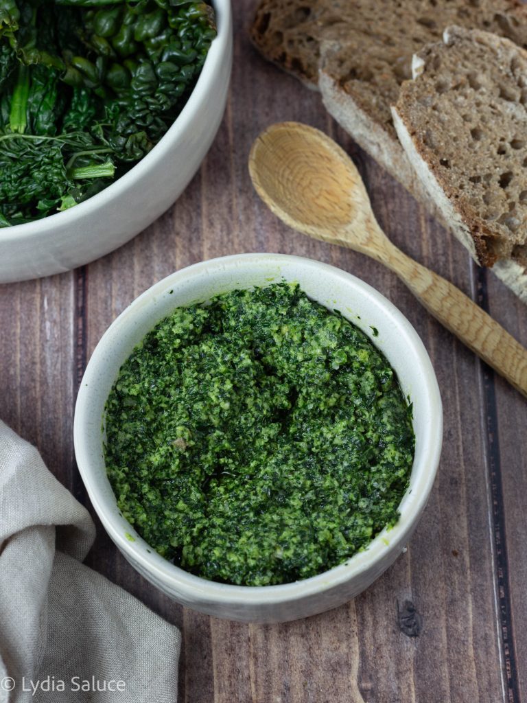 Black Cabbage and Almond Cream