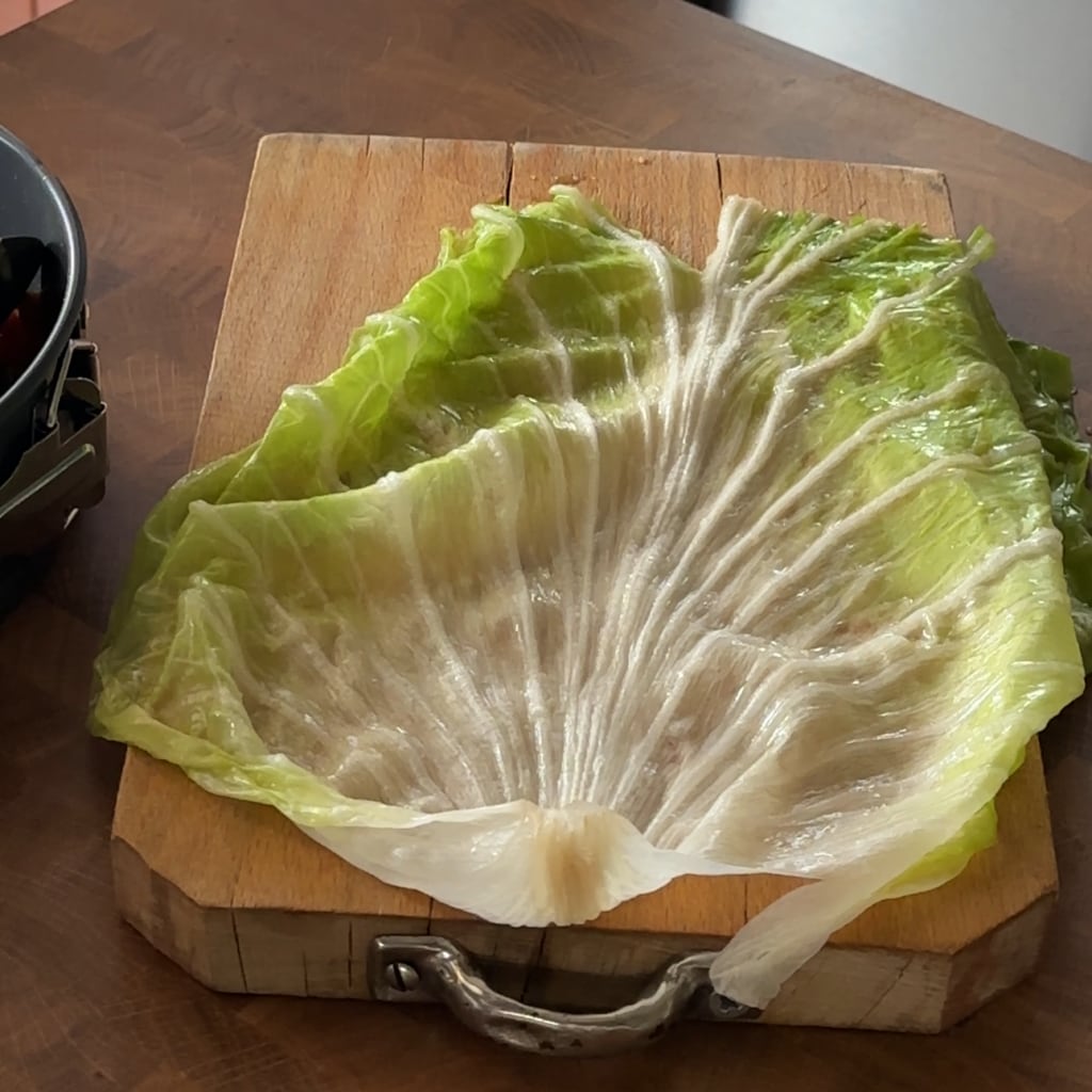 blanched chicory leaf
