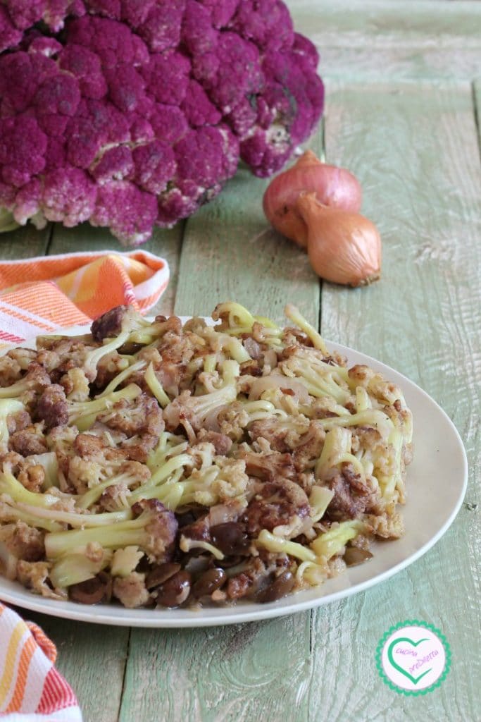 Braised Cauliflower in Red Wine, Catanese Recipe