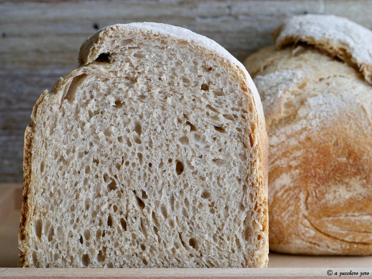 Bread with Type 2 Flour using Bread Machine Poolish Method