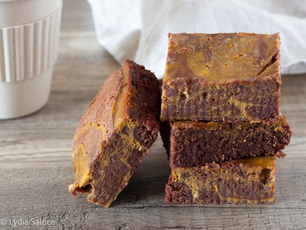Pumpkin Swirled Brownies