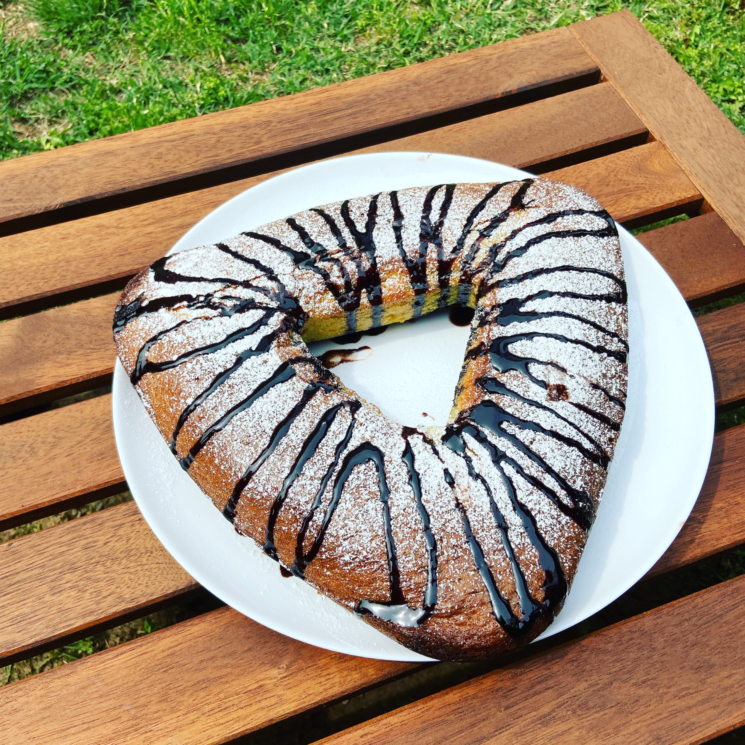 Vanilla and Chocolate Bundt Cake