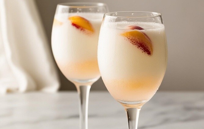 BELLINI DRINKS famous all-Italian cocktail