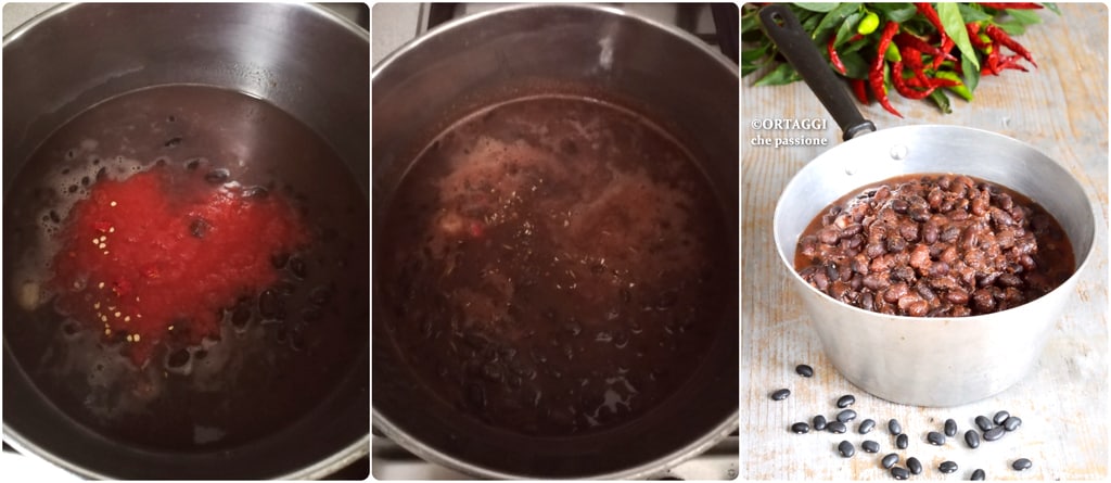 COOKING with SAUCE - stewed black beans VEGETABLES with passion