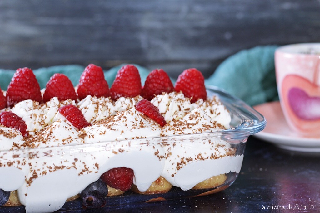 Mascarpone Dessert. spoon dessert