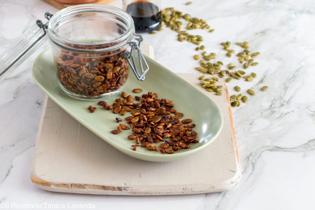 crunchy seeds in soy sauce