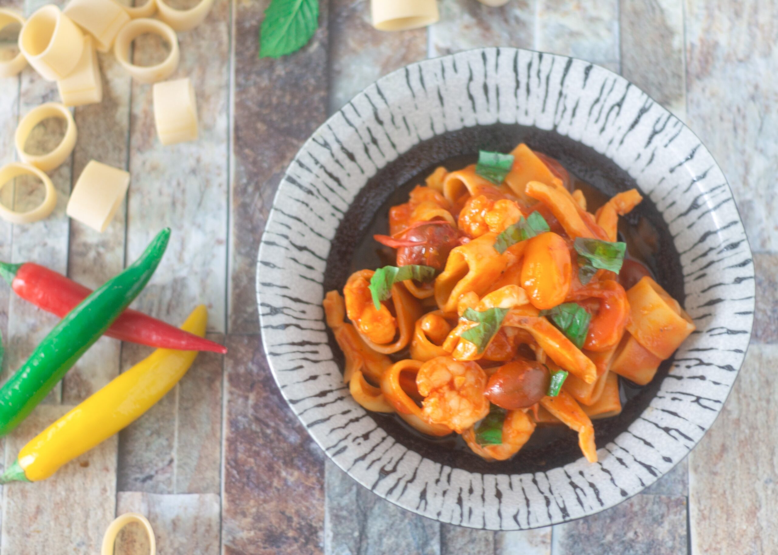 Calamarata with Shrimp and Cuttlefish