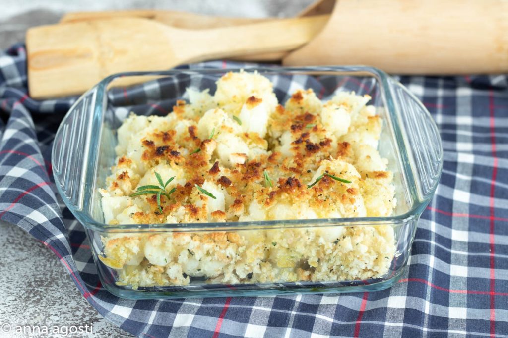 Cauliflower au gratin without béchamel