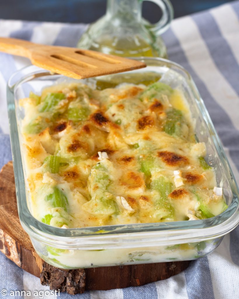 Cheesy Gratin Celery with Béchamel