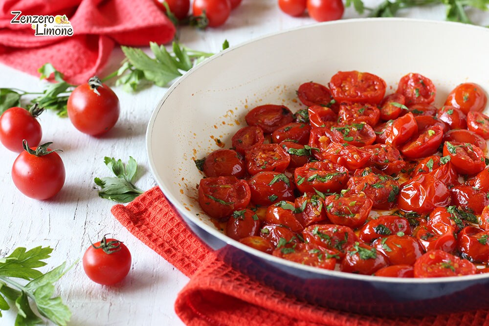 Cherry Tomatoes in a Pan