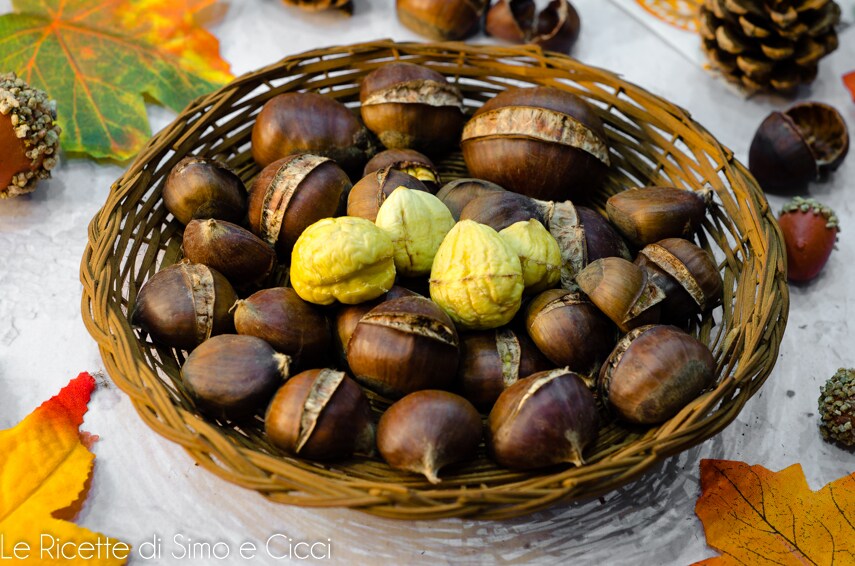 Chestnuts cooked in an air fryer