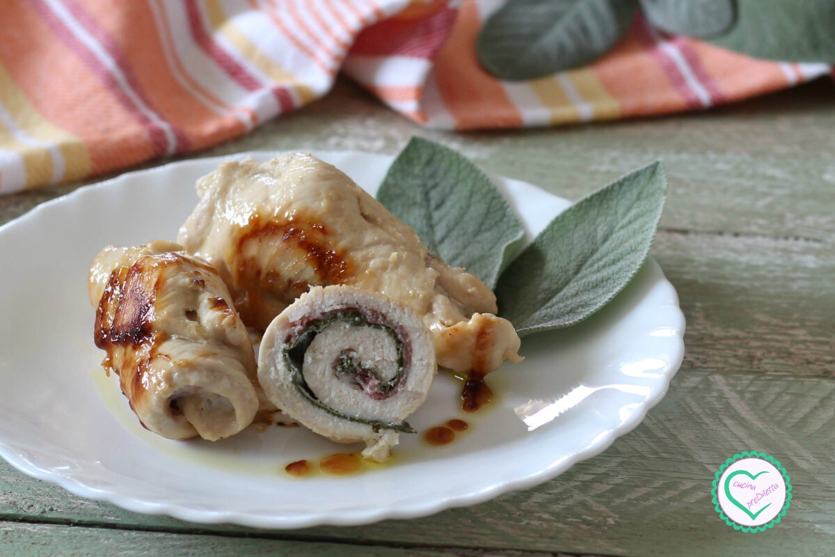 Chicken Rolls with Sage and Bacon