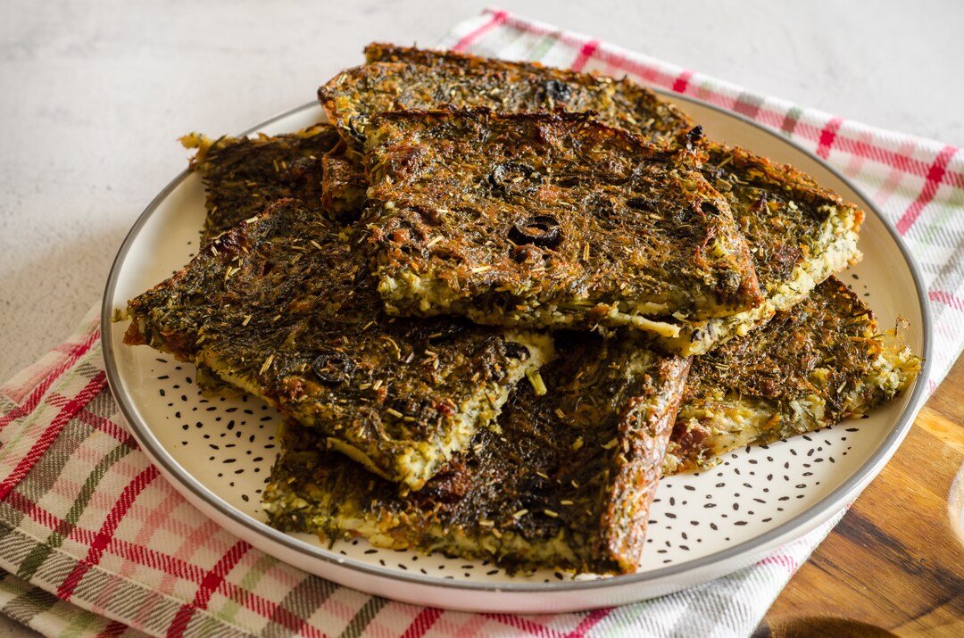 Chickpea Flatbread with Agretti (a spring gluten-free classic!)