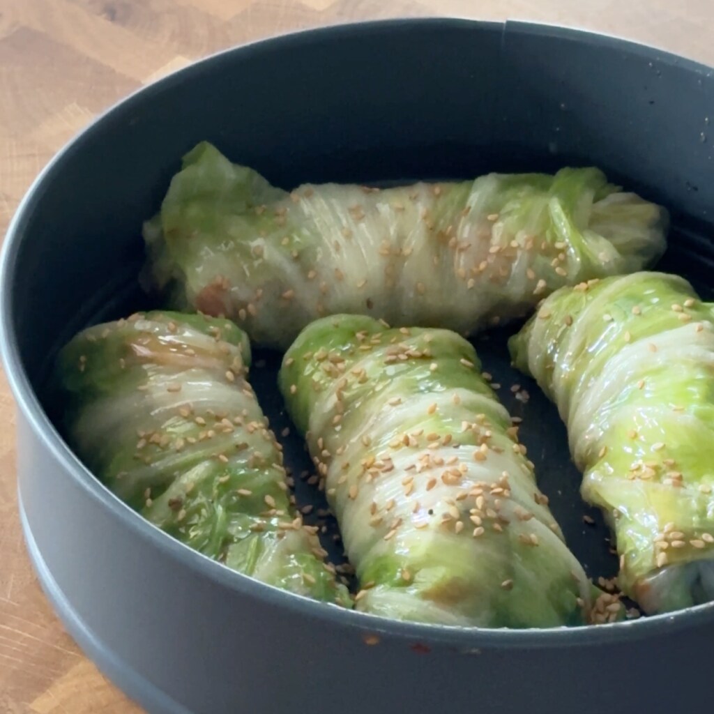 chicory lettuce bundles cooked in air fryer