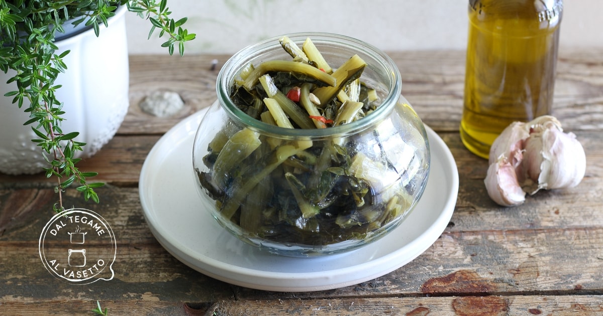 Chicory in Jar Cooking