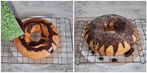 Coconut and Chocolate Bundt, preparation