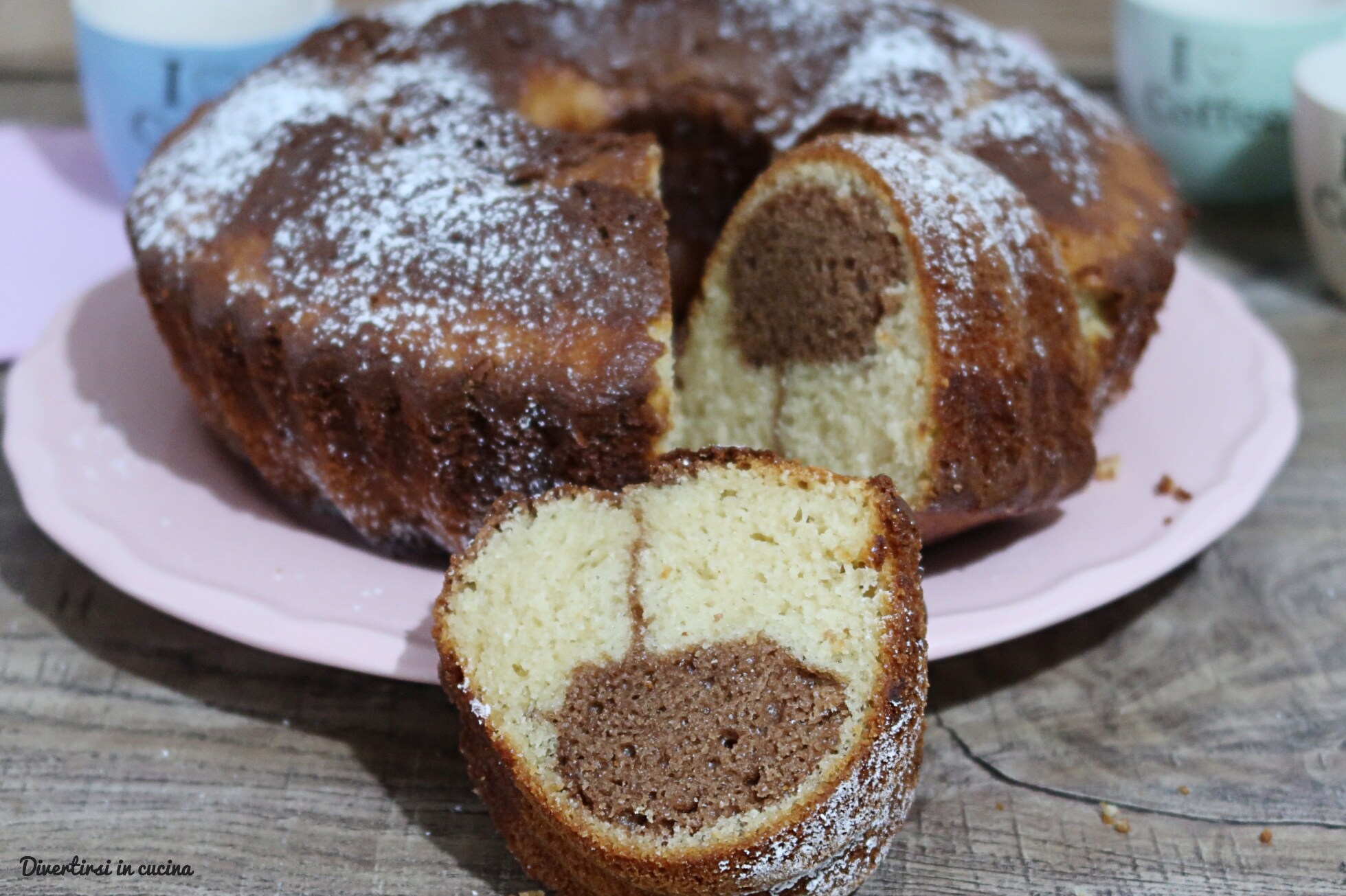 Coffee Yogurt and Nutella Bundt Cake
