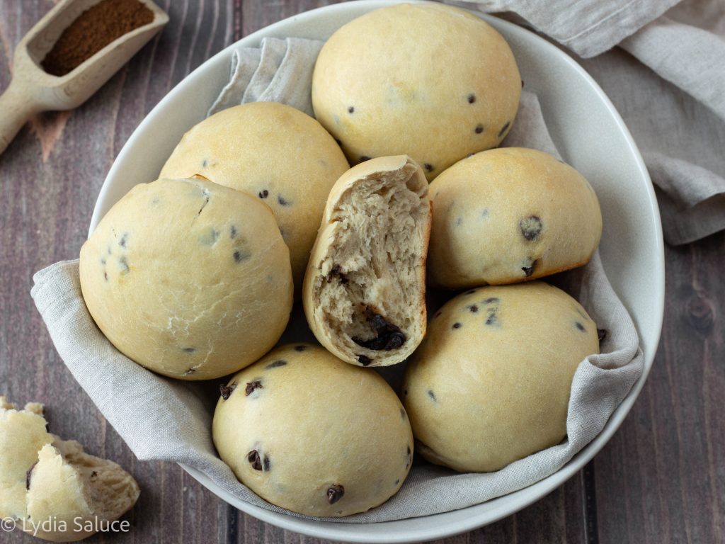 Coffee and Chocolate Chip Brioche