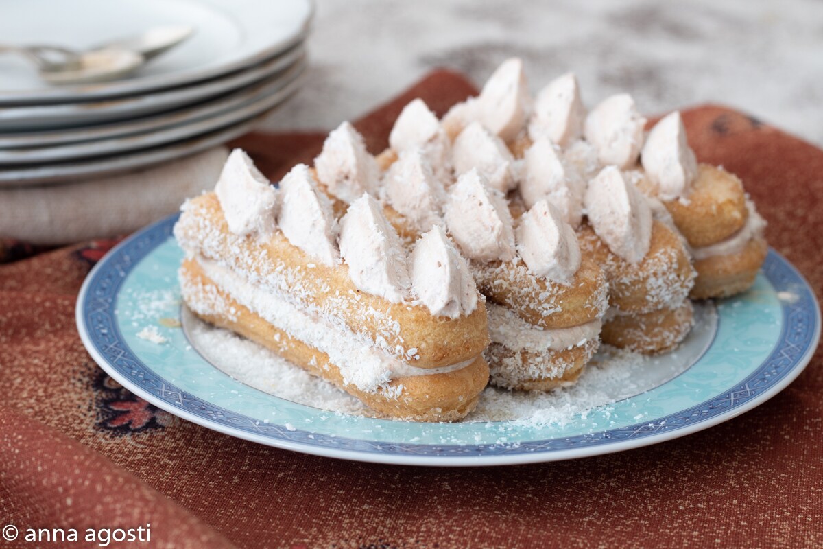 Coffee and Coconut Cream Pastries