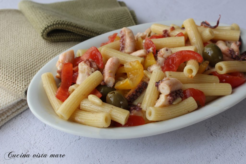Cold Pasta with Octopus Sea View Cooking