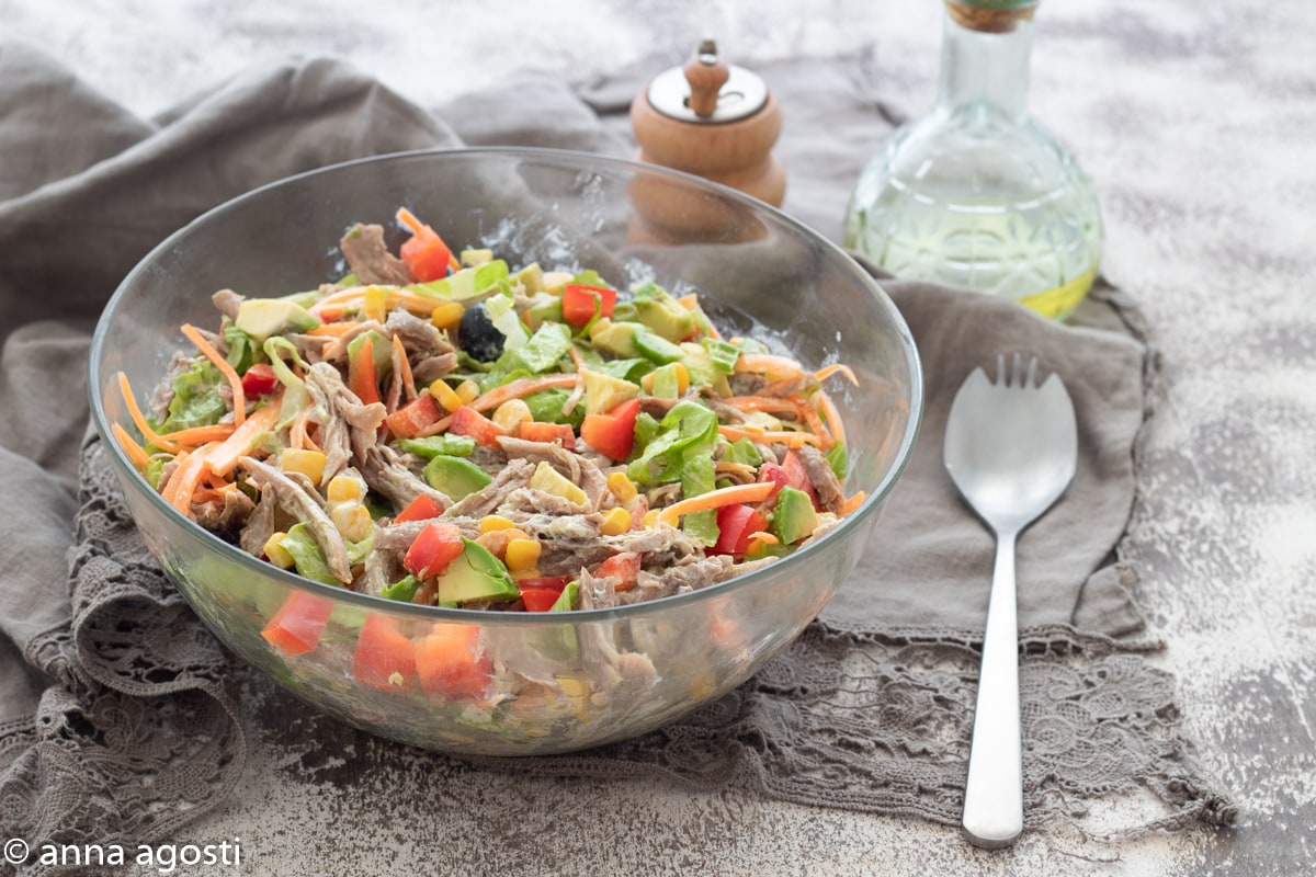 Cold Turkey with Avocado and Salad