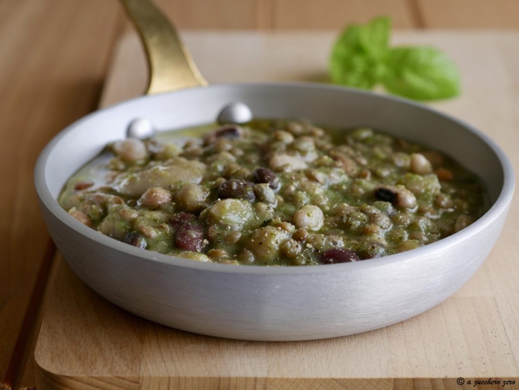 Cold Zucchini and Legume Soup