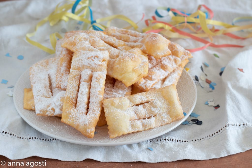 Crostoli frappe chiacchiere or carnival lies