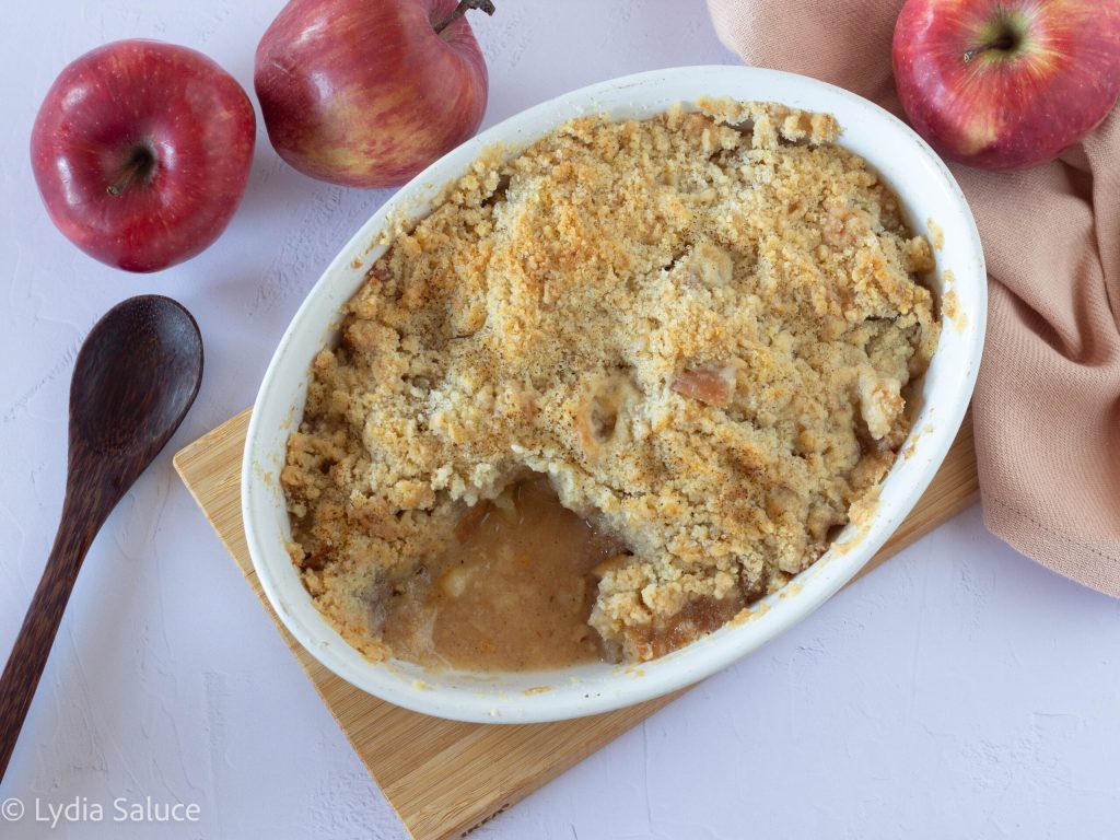 crumble di mele alle mandorle