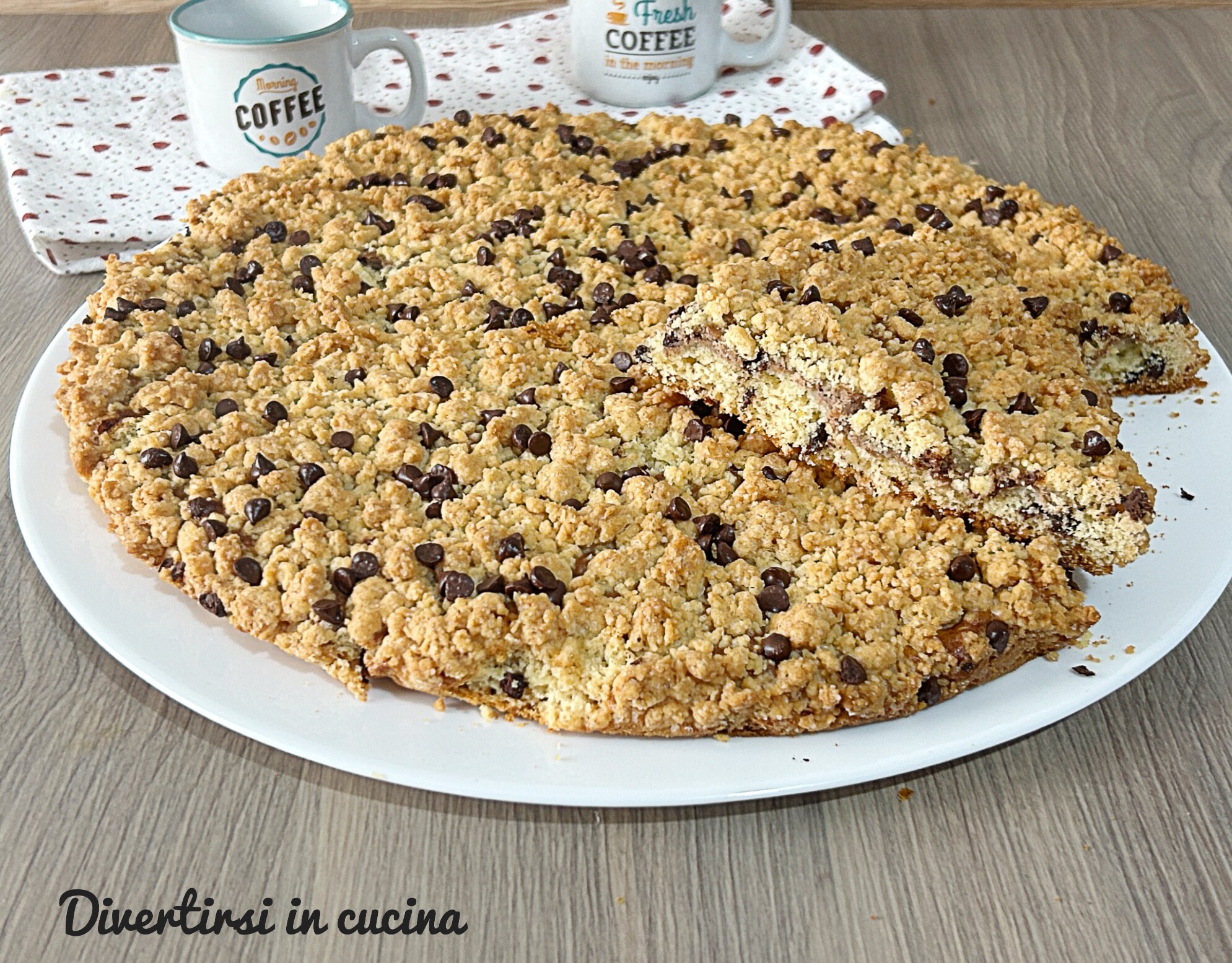 Ricotta and Nutella Cake with Crumble