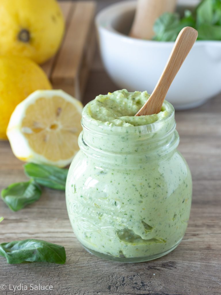 lemon and basil cream