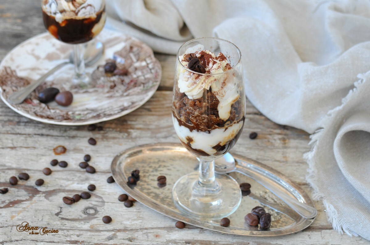 Coffee Granita with Shaken Coffee and Cream