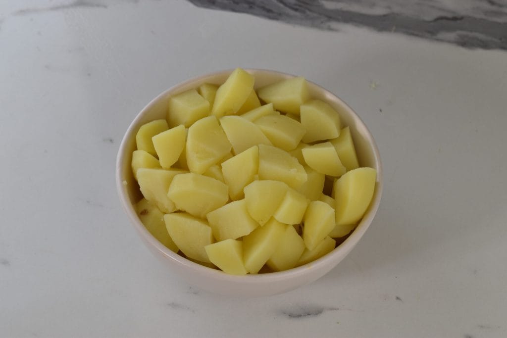 boiled potatoes in chunks