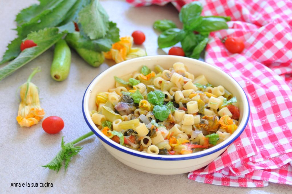 Pasta with Zucchini Shoots or Taddi