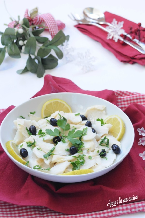 Stockfish or Salt Cod Salad with Olives