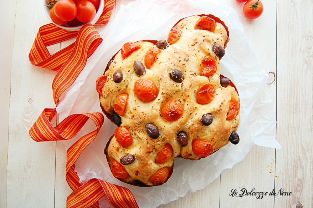 SAVORY EASTER DOVE FOCACCIA
