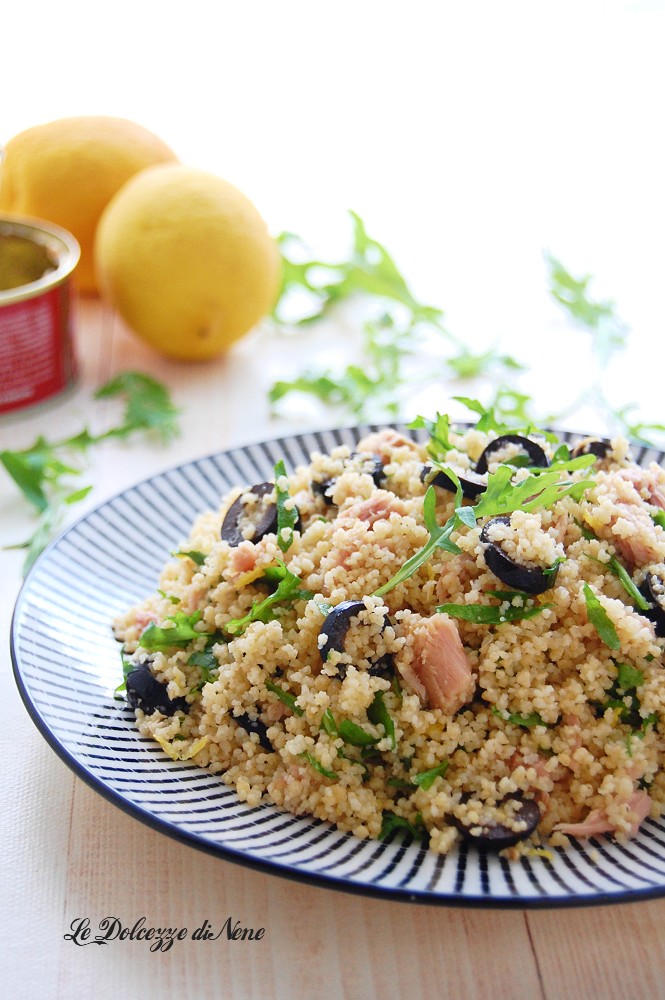Couscous with tuna and lemon