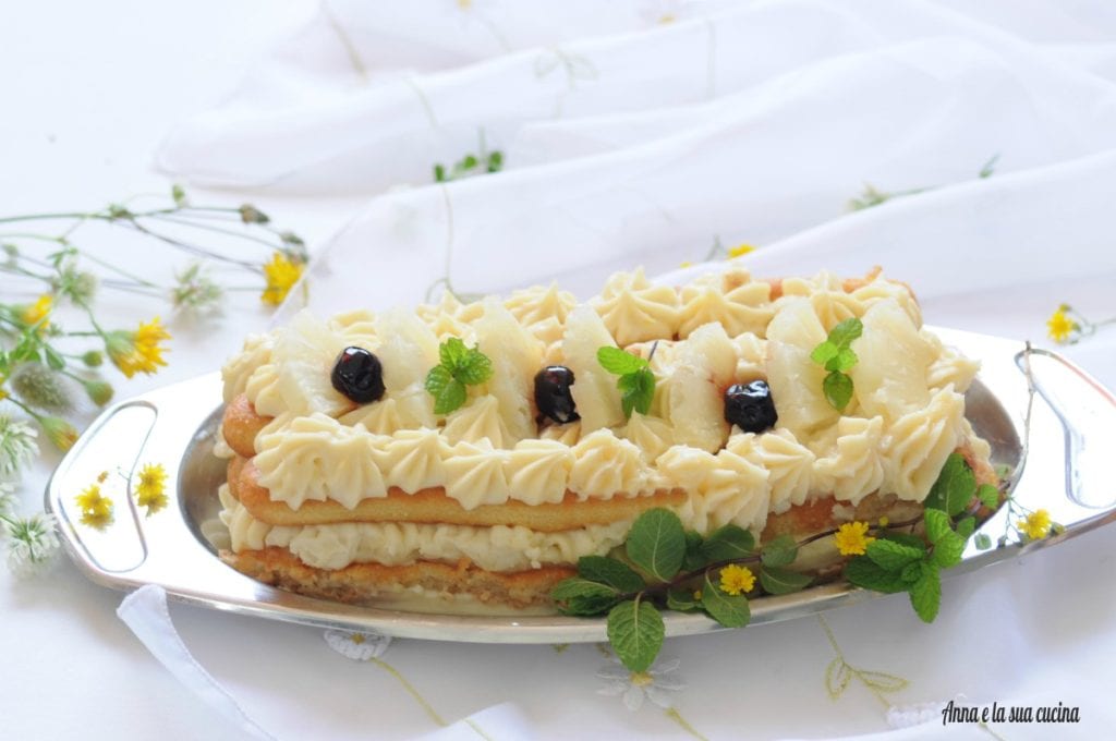 Pineapple Tiramisù with Cream
