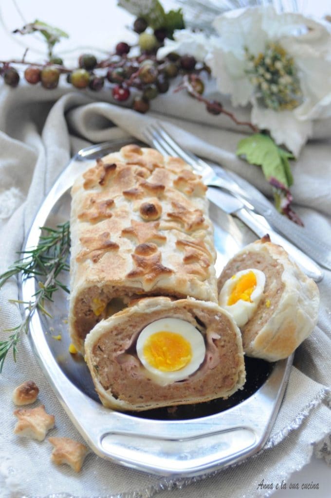 Stuffed Meatloaf in Puff Pastry Crust