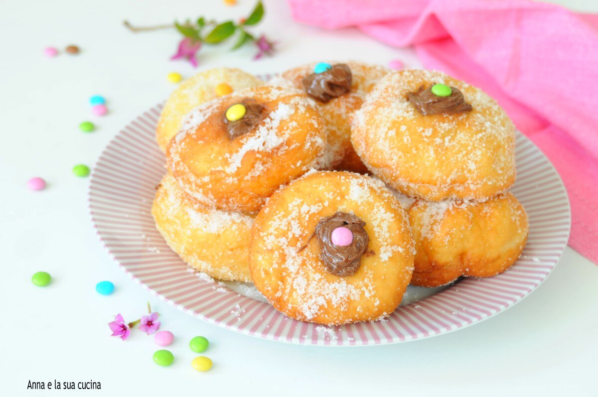 Doughnuts with Cream and Smarties