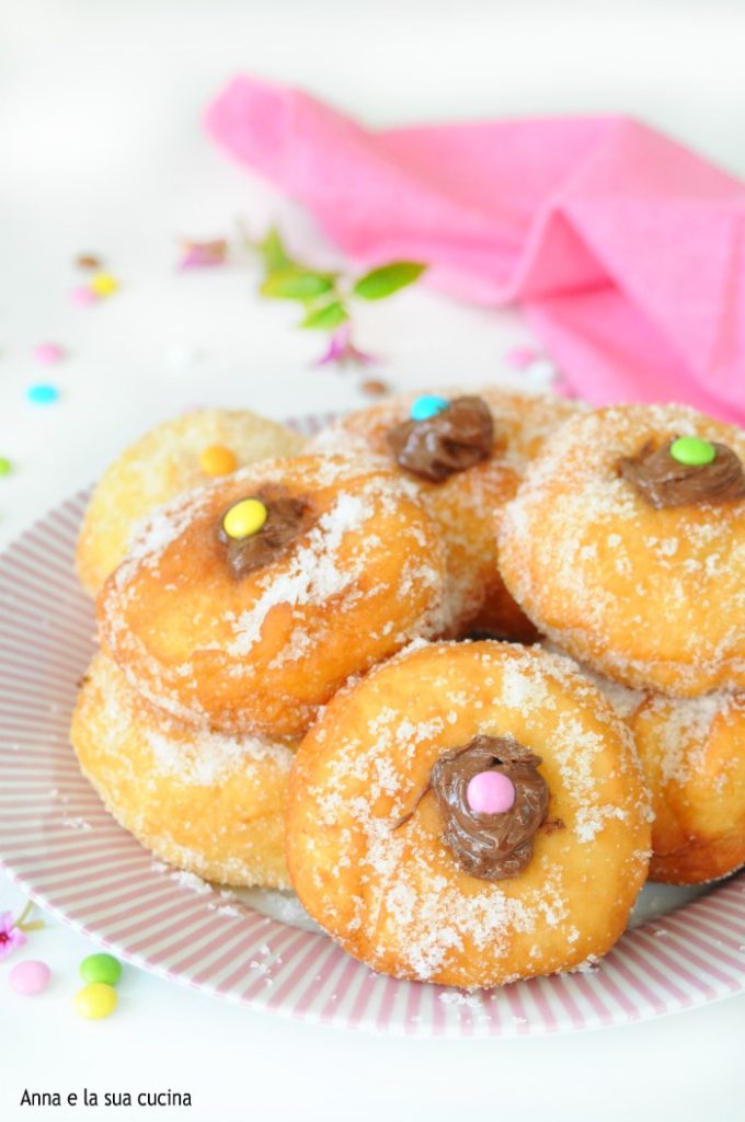 Doughnuts with Cream and Smarties