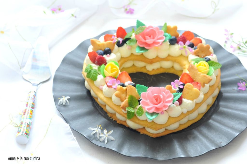 CREAM TART - heart-shaped recipe with tutorial