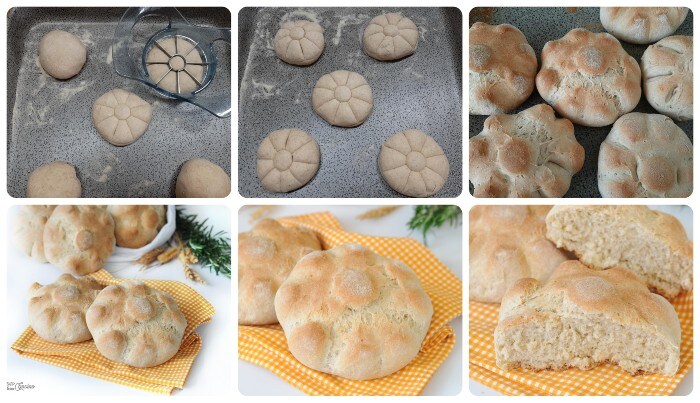 Semolina Flour Bread Rosettes